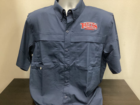 Centennial (Navy) Fishing Shirt Left Chest