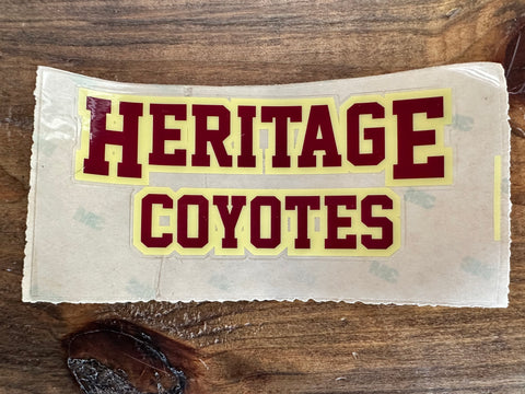 Heritage Car Decal