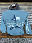 Clearance- Emerson (Texas Back) Comfort Colors L/S Tee