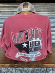 Clearance- Liberty (Texas Back) Comfort Colors L/S Tee